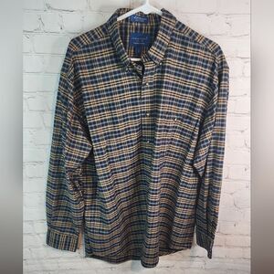 Men's Towncraft longsleeve button-down shirt, size Large